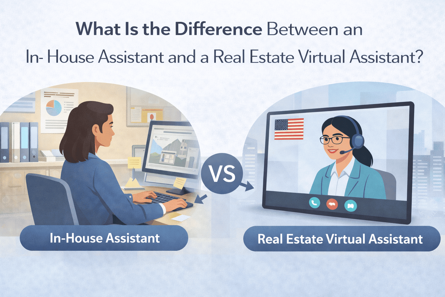in-house assistant vs real estate virtual assistant