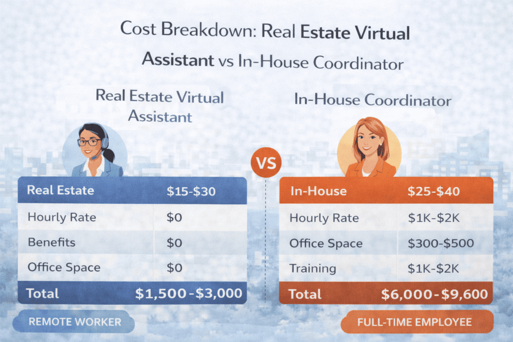 Real estate VA vs in-house cost comparison