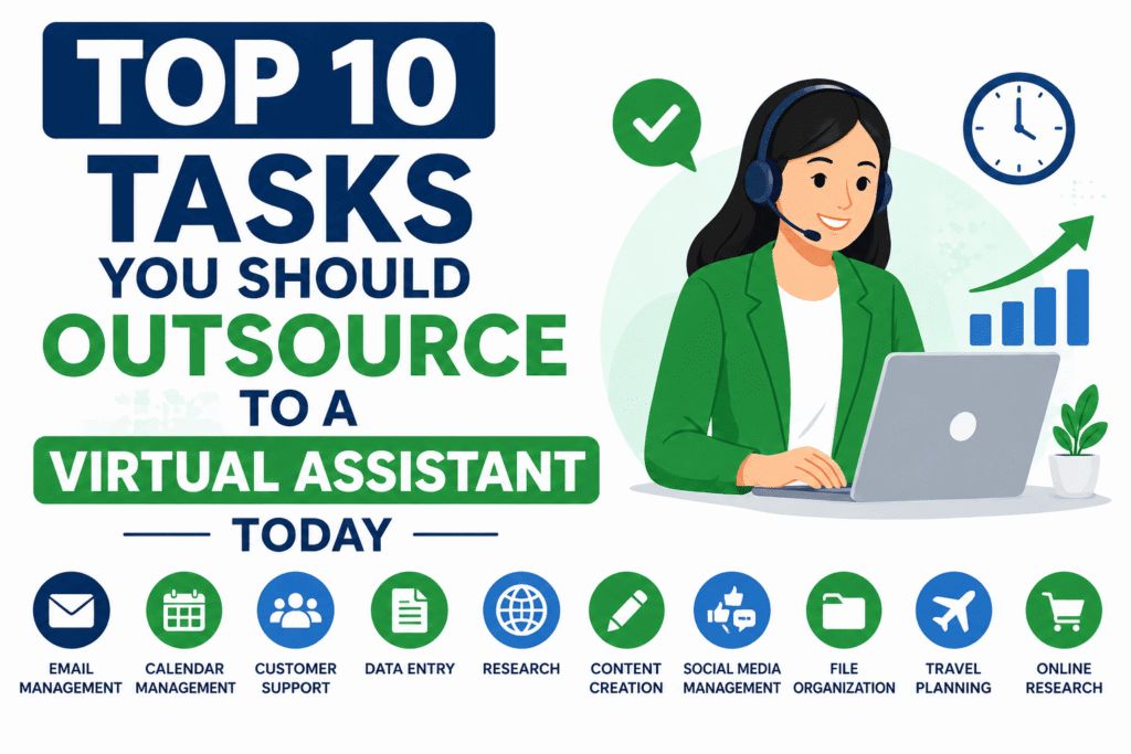 10 Tasks You Should Outsource to a Virtual Assistant