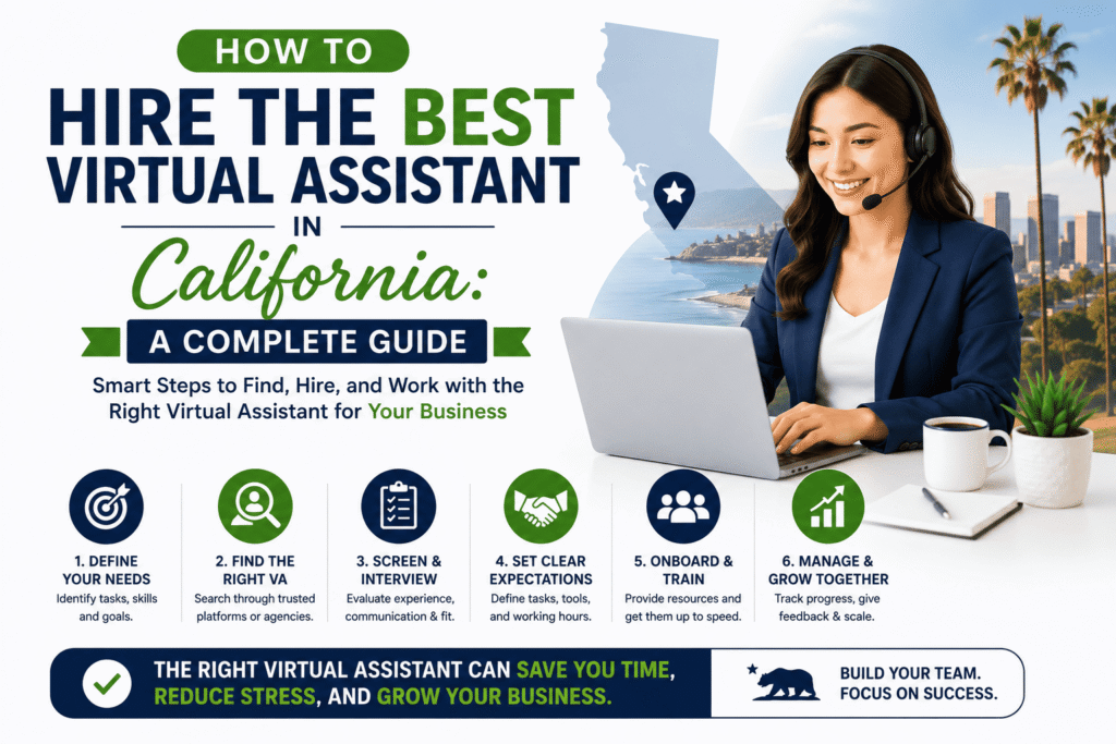 Hire a virtual assistant in california